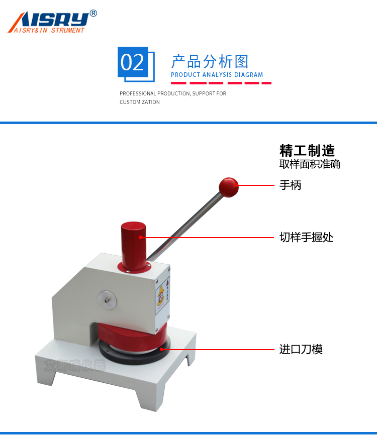 纸张定量取样刀